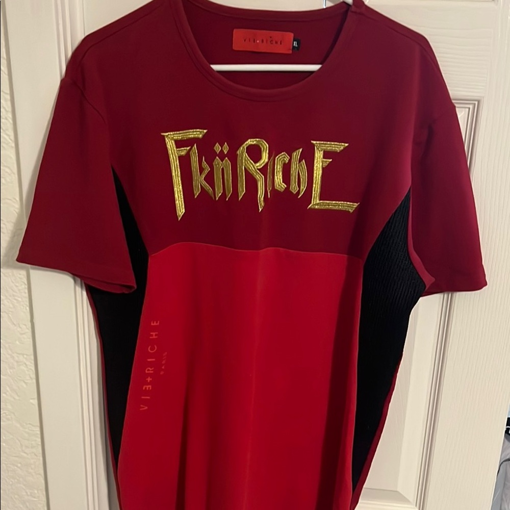 Vie+Riche Fkn Riche Red Short Sleeve Tee